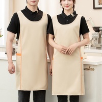 Tablier de coiffure unisexe en polyester personnalisé avec logo, réglable, pour cuisine, art, salon de beauté