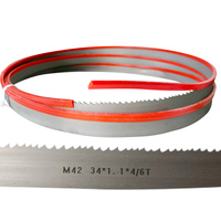 Lame de scie à ruban en bois dur BI-Métal M42, lames de scierie bimétalliques pour la coupe du bois, du métal et de l'acier, pas de 7/8