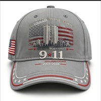 Casquette de baseball à impression numérique 3D, casquette de soleil snapback, impression 9/11, 100% polyester, pour la fête de l'indépendance américaine