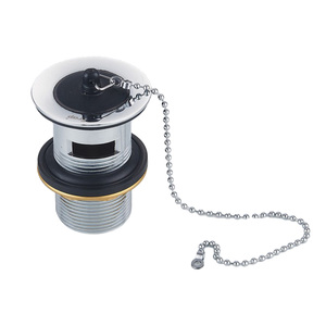 Bouchon de vidange <span class=keywords><strong>en</strong></span> acier inoxydable 304 avec trou de trop-plein pour lavabo de salle de bain, vente <span class=keywords><strong>en</strong></span> gros d'usine, inclut bouchon et bande de fixation - Product Image 4