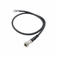 Câble circulaire étanche M12 OEM ODM, assemblage de faisceau de câbles avec connecteur droit M12 4, 6 ou 8 broches