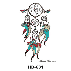 Tatuaje temporal personalizado, arte corporal, flor, atrapasueños - Product Image 1