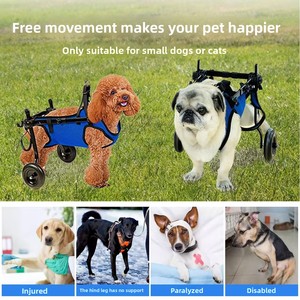 Yeni Katlanabilir Alüminyum Evcil Hayvan Tekerlekli Sandalyesi Köpek Rehabilitasyon Yürüme Yardımcı Arabası Güç Destekli Araç Köpek Hareketlilik Yardımcısı - Product Image 4
