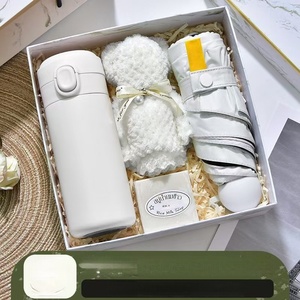 Set Regalo Aziendale Personalizzato per la <span class=keywords><strong>Festa</strong></span> <span class=keywords><strong>della</strong></span> <span class=keywords><strong>Mamma</strong></span> 2025, Set Regalo Creativo per Donne, Set Regalo per Ospiti di Matrimonio con Ventagli, Asciugamano e Ombrello - Product Image 2