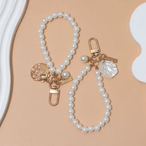 พวงกุญแจลูกปัดมุกน่ารักพวงกุญแจห้อยข้อมือปรับแต่งได้ - Product Image 2