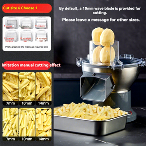 ニンジンスライサー業務用ポテトスライサー電動多機能野菜果物加工プラントスライサー小型さいの目切りスライス機 - Product Image 1