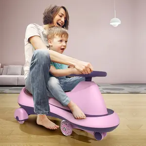 Nuevo diseño con música ligera Baby Luxury Swing car Ride On cars Balance Car