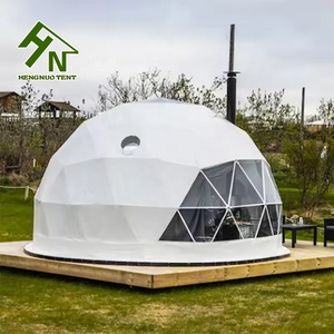 Tente dôme de <span class=keywords><strong>camping</strong></span> en PVC imperméable 4 saisons, durable, luxe, préfabriquée, pour glamping, maison dôme géodésique - Product Image 5