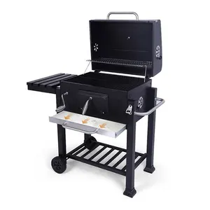 Lò Nướng BBQ Di Động Bằng Sắt Lò Nướng BBQ Cắm Trại Ngoài Trời Thiết Kế Phổ Biến