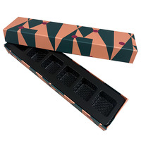 Handgefertigte Karton-Magnetbox für Schokolade mit Blisterprägung, CMYK 4-Farben-Druck, Glanz-/Mattlaminierung, Anpassbares Design