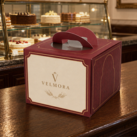 Cajas de Papel Plegables con Logotipo de Marca Personalizado, Aptas para Alimentos, Reciclables, para Empacar Pasteles, Donas, Macarons y Galletas de Panadería