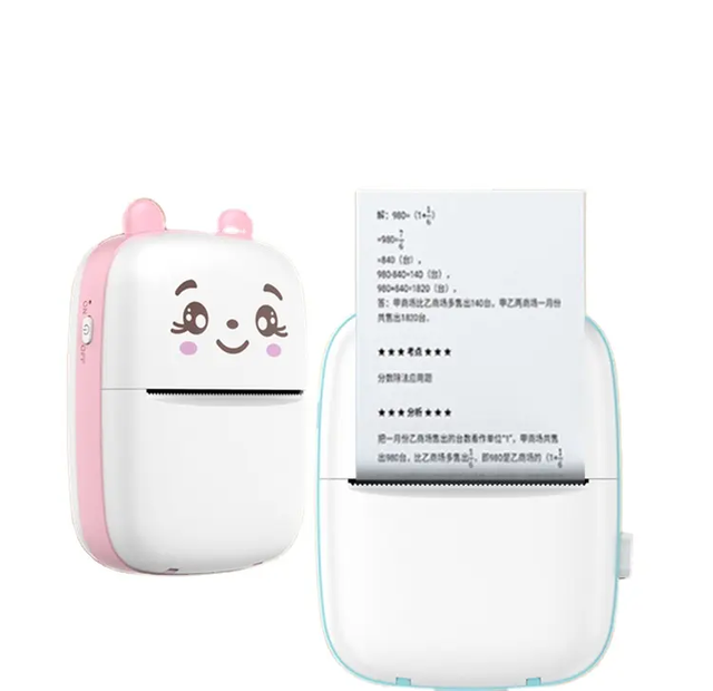 Mini Portable Thermal Pocket Mobile Printer Stickers Label Photo Wireless Printer Impresora Portatil Con Blue Tooth Imprimante