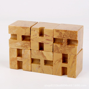 Sello de piedra amarilla natural Shoushan Gaoshan 3x3 para caligrafía, pintura, práctica de tallado de sellos con nombre para principiantes - Product Image 4