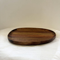 Plateau de service multifonctionnel en bois d'acacia au design moderne, réutilisable, écologique, fabriqué directement en usine, plateau décoratif en bois pour la maison
