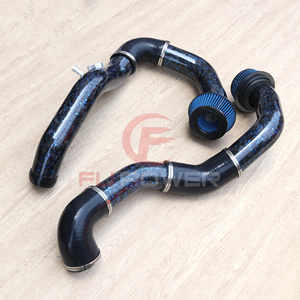 M3 F80 M4 F82 F83 khô sợi Carbon phía trước gắn kết lượng với bộ lọc không khí màu xanh - Product Image 3