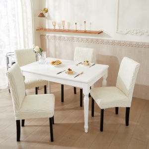Stripe Luxury Jacquard Solid Color <strong>Chair</strong> <strong>Covers</strong> Dining <strong>Chair</strong> Slipcovers Thick Elastic Anti-Dirty Home Decoration - Product Image 1