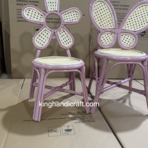 Silla Infantil de Mimbre Natural Hecha a Mano de Primera Calidad, Estilo Alquiler para Fiestas, Asientos para Niños para Bodas, Eventos y Celebraciones - Product Image 2