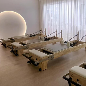 Cama de <span class=keywords><strong>Pilates</strong></span> de Madera de Roble de Grado Comercial, Máquina de Ejercicios de <span class=keywords><strong>Pilates</strong></span> Profesional, Venta Directa de Fábrica, Yingjimei - Product Image 4