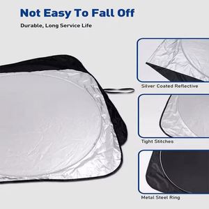 Parasol Plegable para Ventana Delantera de Coche, con Logotipo Personalizado, de Poliéster Plateado, Protección Solar, Regalo Promocional para Concesionarios de Automóviles - Product Image 5