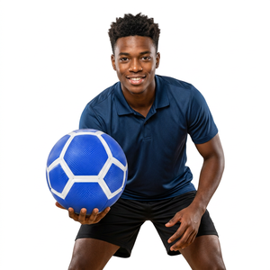 Ballon de football de compétition de haute qualité, taille officielle 5, couture à la machine, PVC, matériau de haute qualité, pour entraînement et matchs d'équipe, ballon de football en PU - Product Image 1