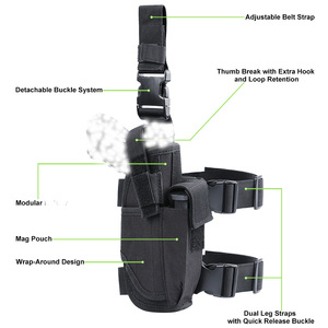 सामरिक सार्वभौमिक ड्रॉप लेग गन होल्स्टर के साथ सामरिक सार्वभौमिक ड्रॉप लेग गन होल्स्टर - Product Image 2