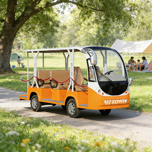 Custom Enclosed Electric Shuttle Bus <b>Air</b>‑Conditioned Tourist <b>Mini</b> Bus with Doors for Hotel Park Campus Use - Product Image 1