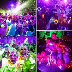 120W UV luce di inondazione 395nm fluorescente LED per la festa di Halloween pittura del corpo impermeabile luce ultravioletta nera lampada di polimerizzazione - Product Image 6
