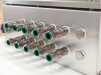 Boîte de jonction antidéflagrante en acier inoxydable SS316L série LD-FBJX (Ex d IIC/DIP) IP66, surface peinte/polie pour station-service