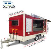 Chariots et remorques alimentaires mobiles de rue chinois à bas prix, cuisine entièrement équipée, Remorque Imbissagen, Foodtruck, Alimentation mobile