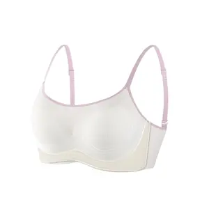 wholesale tops for women workout sports lift bra soft support Invisible wireless full cup underwear cotton seamless bra