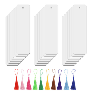 Cetak kustom 0.45mm 0.65mm 1mm ketebalan satu sisi dua sisi putih 38*152mm pembatas buku sublimasi aluminium kosong - Product Image 2