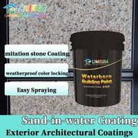 Revêtement sableux à l'eau avec texture marbrée et application facile par Limeijia pour bâtiments commerciaux, vente en gros directe