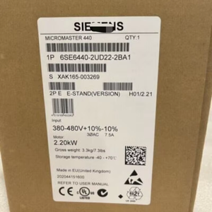 Nuevo 6SE6440-2UD22-2BA1 6SE6 440-2UD22-2BA1 MM440 sin filtro 380-480V 6SE6440-2UD22-2BA1 - Product Image 1