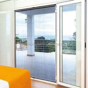 Bricolage personnalisé construction robuste simple/<span class=keywords><strong>double</strong></span> <span class=keywords><strong>porte</strong></span> plisse moustiquaire pliante moustiquaire <span class=keywords><strong>porte</strong></span> - Product Image 5