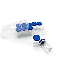 Viales de Vidrio Estériles Vacíos de 5 ml con Recubrimiento de PTFE Anticorrosión, Herméticos, con Puerto Autocurativo para Inyección