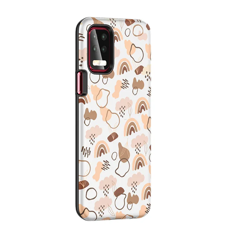 2 in 1 tpu pc combo shell Custom your idea painted pattern back mobile cover case For ZTE Blade A7s 2020