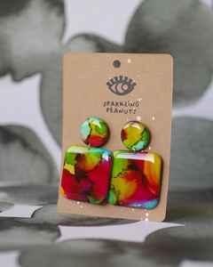 Pendientes de Resina Modernos, Ligeros, Diseño Moderno, Perfectos para Atuendos Casuales, Fiestas y Estilo Vanguardista - Product Image 6