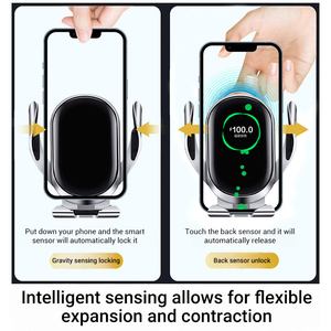 2024 Newest Intelligent Induction Auto-Clamp <b>Wireless</b> <b>Charging</b> Car <b>Phone</b> <b>Holder</b> Fast Charge Car Accessories - Product Image 2