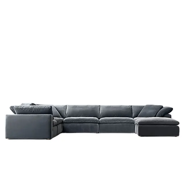 2021 living room furniture sofa living room sofas American style chesterfield large sectional velvet sofas