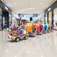 Train Magique sans Rails « Duck Witch » à Haut ROI, Chariot Citrouille Multicolore avec Jeux Vidéo Interactifs pour Entreprises de Divertissement