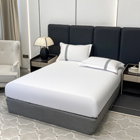 Literie d'hôtel de luxe moderne Ensemble de couette brodé avec taie d'oreiller à mémoire de forme Style élégant