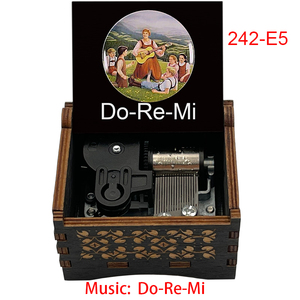 Caja Musical de Madera con Mecanismo de Cuerda, Melodía de la Película 'El Sonido de la Música' (Do-Re-<span class=keywords><strong>Mi</strong></span>), Adorno Especial y Bonito para el Hogar - Product Image 6