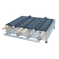 Chaud professionnel automatique 12 pièces poisson gaufrier Machine gaz Taiyaki Maker
