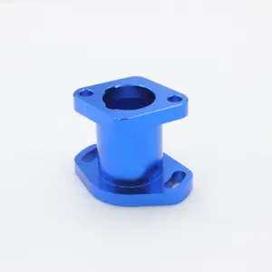 Source manufacturer supply CNC hardware processing bicycle flower drum forging processing surface anodizing powder spray blue