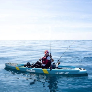 Planche à Pédales <span class=keywords><strong>Gonflable</strong></span> Durable E SUP CE pour Pêche, avec Siège Kayak – Équipement de Jeux Aquatiques pour Pêche et Sports de Plein Air - Product Image 1