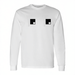 T-shirt à manches longues rétro Ghost Eyes pour jeux d'arcade, costume d'Halloween - Product Image 2