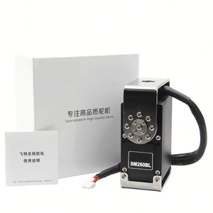 Nuevos servomotores metálicos HANHAI SM260BL de 24V con rotación de 360 grados y alto torque para robots RC de hasta 650 kg - Product Image 3