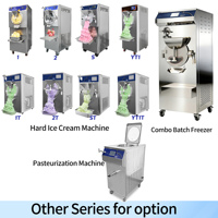 Commerciële harde ijsmachine 160L/H, staande uitvoering M10, gelato batchvriezer, continue harde ijsmachine te koop