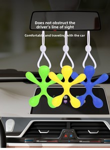 Ambientadores para Coche: Hojas Aromáticas, Colgantes Perfumados, Adornos para Rejillas de Ventilación, Clips de Perfume, Decoraciones de Dibujos Animados, Plástico, Eliminador de Olores Natural - Product Image 6