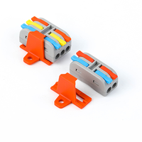 Connecteur de câble miniature PCT-2-2M/2-3M, bornier à levier réutilisable, connecteur à raccordement rapide 32A 250V pour fils rigides et toronnés